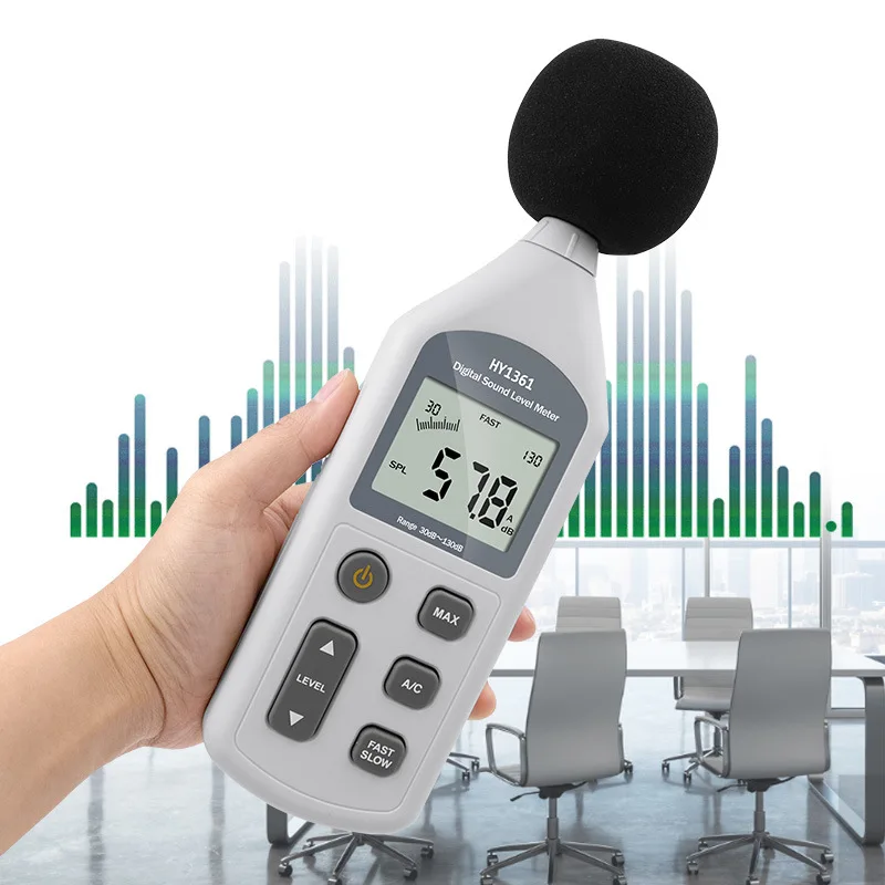 HY1361 sound level meter 30-130db Decibel meter Volume measurement USB data storage 2