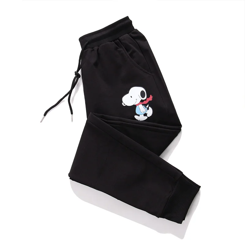 

2022 New Harem Pants Animal Printed Black Sweatpants Women Loose High Waist Pockets Sport Trousers Female Mom Y2K Clothes P129