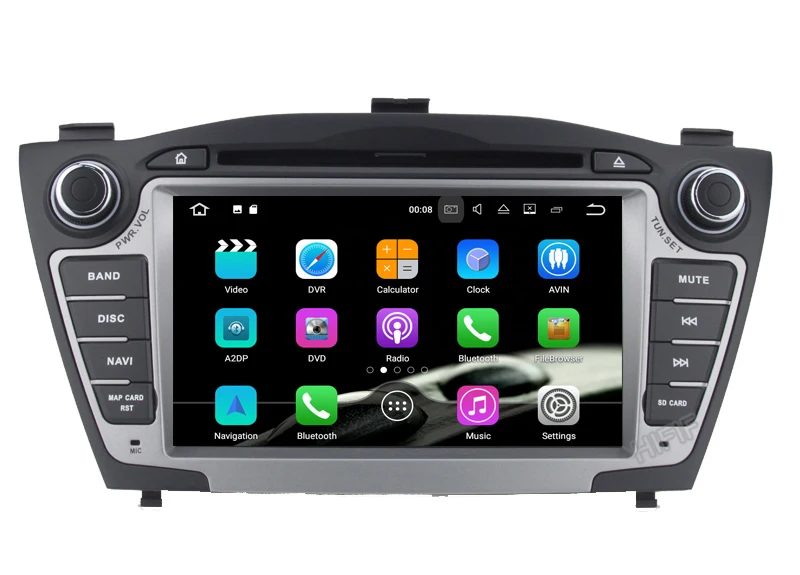 Discount IPS Car Multimedia Player Car Radio GPS Two Din Android 9.0 For Hyundai/IX35/TUCSON 2009-2015 OBD2 Bluetooth DSP 1080P Wifi 12