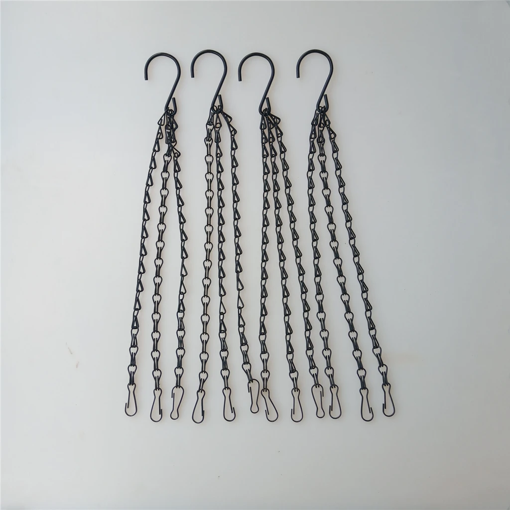 16'' Garden Replacement Hanging Chain 3 Point Plant Flower Pot Basket Hanger | Дом и сад