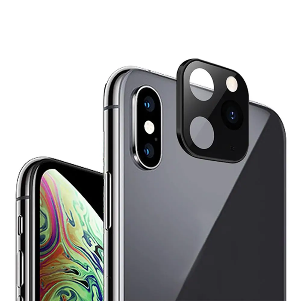 11 Pro / Max стильная металлическая защитная пленка для объектива камеры iPhone X XS