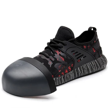 

Working Boot Man Indestructible Shoes Male Black Work Boots Running Shoes Men Steel Toe Boots Chaussures De Securite Homme