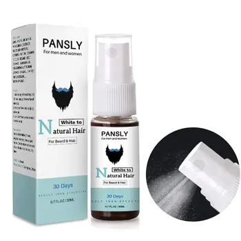 

20ml White Beard Hair To Natural Hair Color Spray Unisex Herbal Cure White Hair Treatment Tonic Growth Essence Serum