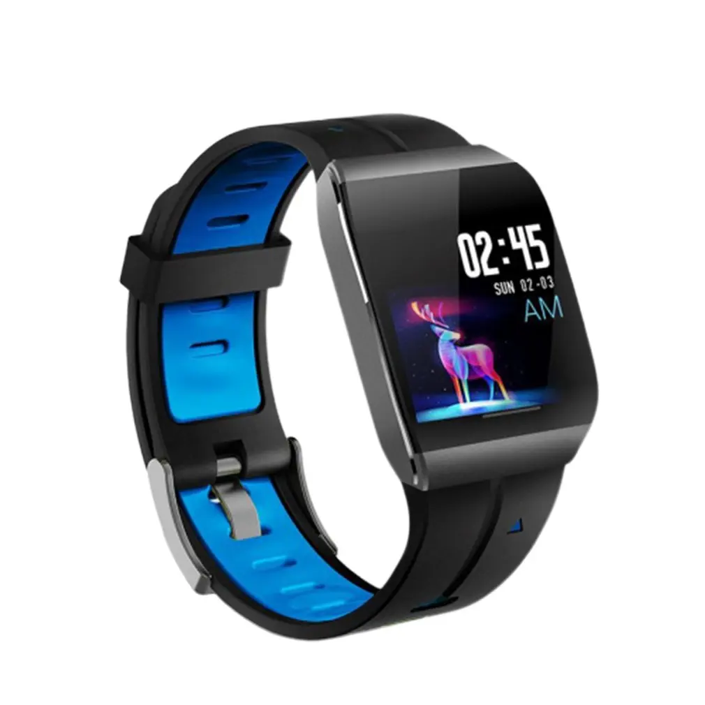 Smart Watch Large Screen Wireless 5.0 Can Measure Black Leather Swimming Multi-Dial X1 Smart Bracelet
