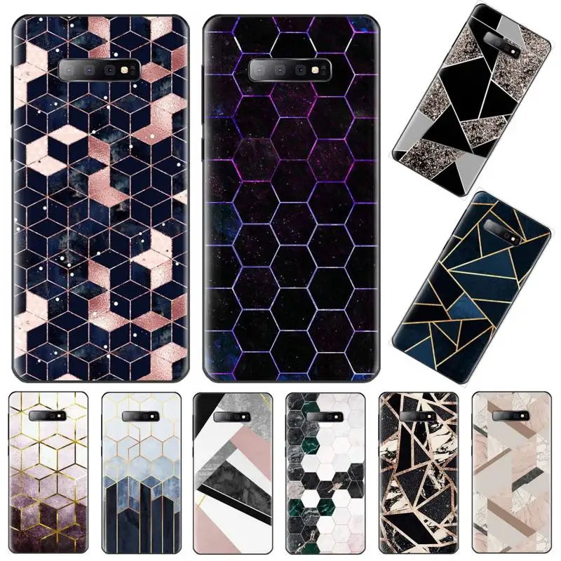 

Marbled pattern Phone Case For Samsung galaxy S 7 8 9 10 20 edge A 6 10 20 30 50 51 70 note 10 plus