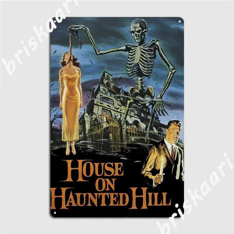 House On (Hill Metal Sign Club Bar Printing Club Party Wall Decor Poster In Metallo