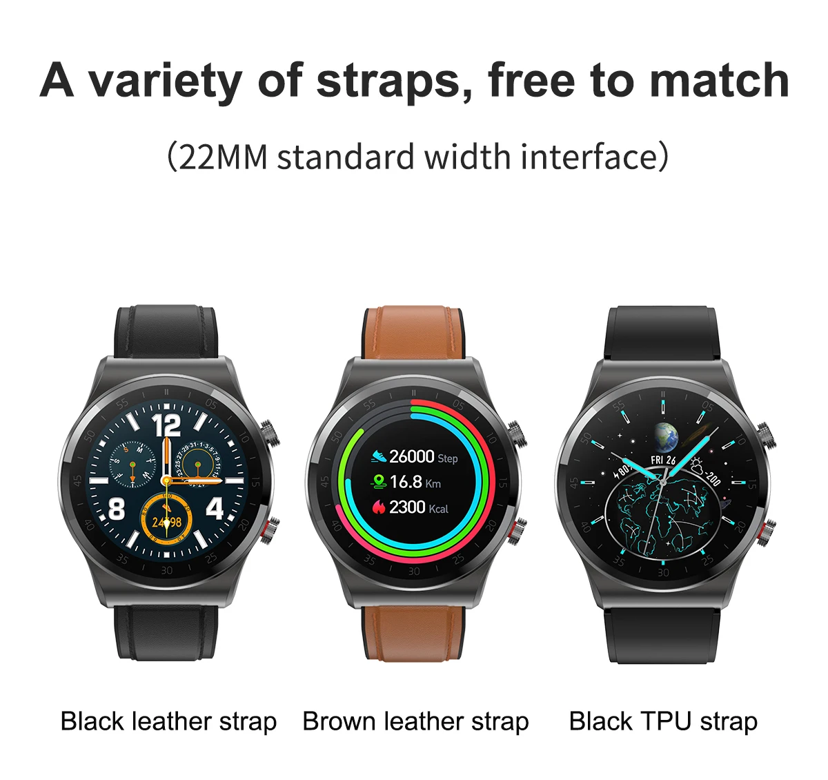 Smart Watch Men 1.28 inch Full Touch Screen IP68 Waterproof Bluetooth 5.0 Sport Fitness Tracker Smartwatch For Samsung /iOS iPhone 22 H39d6267750884e32b0a288722071cafbF