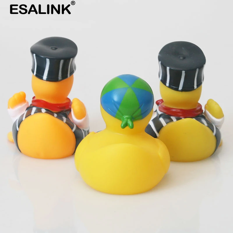 ESALINK 3 шт 9 см мужские в черном прохладном резиновом утке Duckie Baby Shower водные игрушки