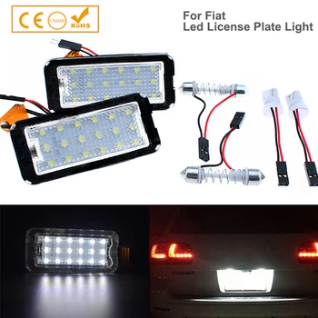 

2PCS Xenon white led for Fiat 500 500C LED License Plate light Car styling LED Tail light Automotive led lights