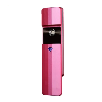 

USB Durable Portable Pore Facial Steamer Nano Mist Cool Face Sprayer Moisture for Skin Care (Pink)