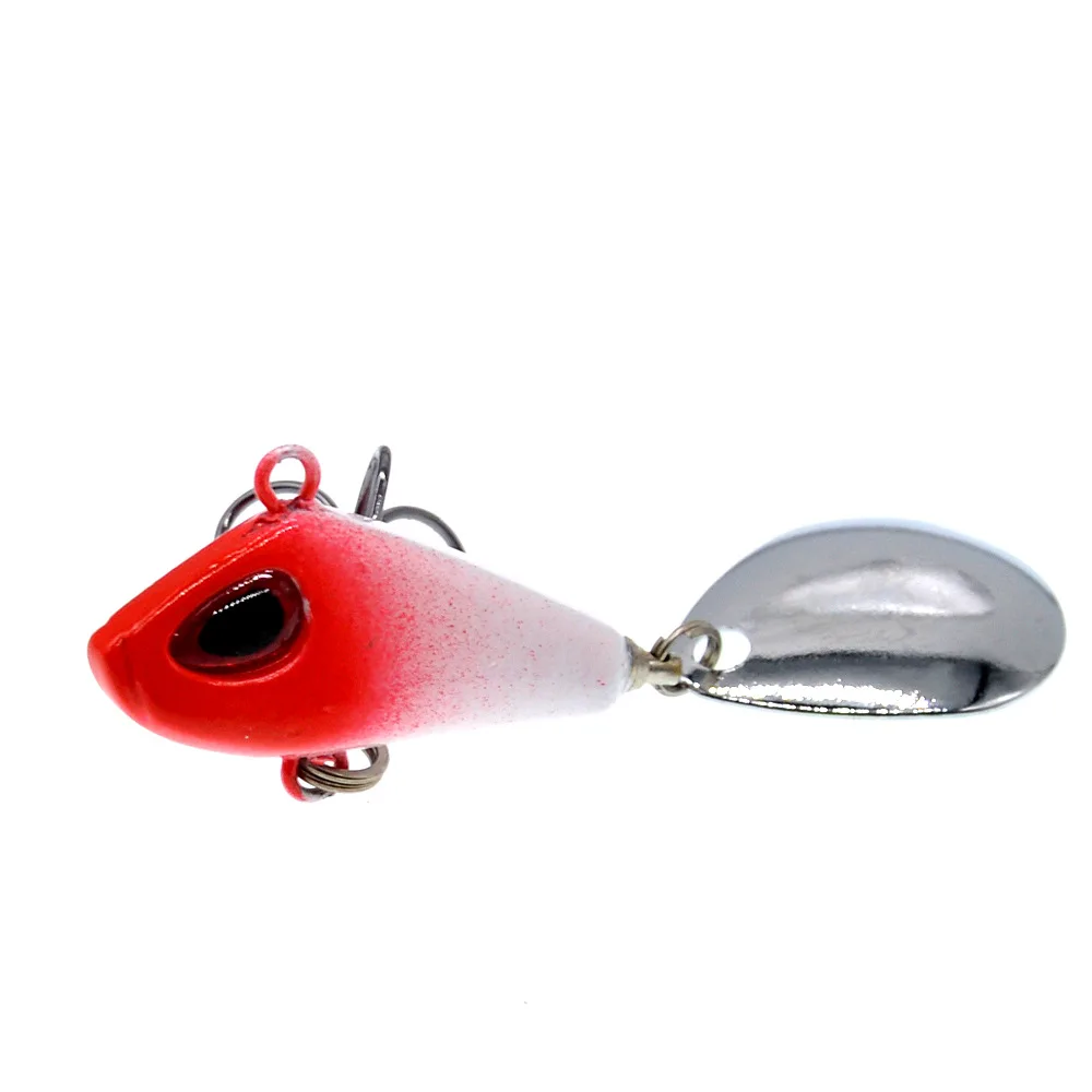 Bassland New Metal Mini VIB Hard Lure With Spoon Fishing Lures 6g10g15g25g Crankbait Vibration Spinner Sinking Bait Tackle