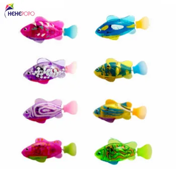 

8 Pcs / Lot Flash Swimming Fish Electronic Fish Activated Toy Children Bath Toy Children Gifts