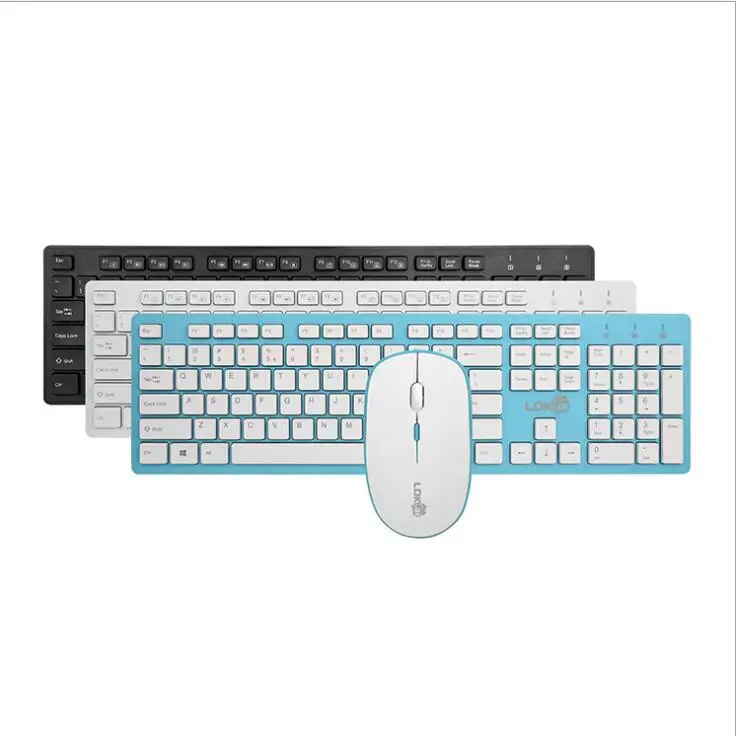 2,4G оптическая беспроводная клавиатура беспроводная мышь USB комбинированный приемник комплект для ПК ноутбук Macbook портативный ультра тонкий офисный костюм