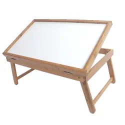 Столешница, регулируемый обеденный стол, деревянный цвет, белая доска для цветного чтения, еды, бытовой 50X30X21 см