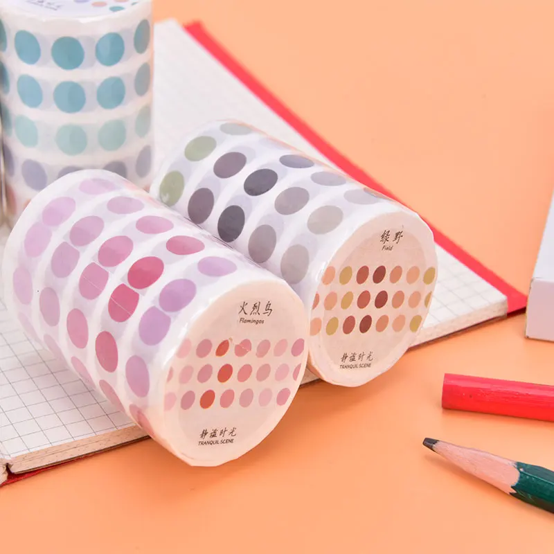 

Creative DIY Decoration Basic Material Stickers Base Element Dot Decorative Adhesive Tape Dot Masking Tape DIY Sticker Label