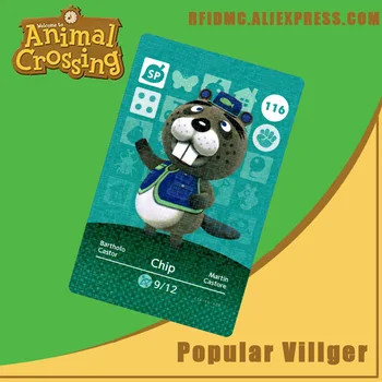 

116 Chip Animal Crossing Card Amiibo for New Horizons