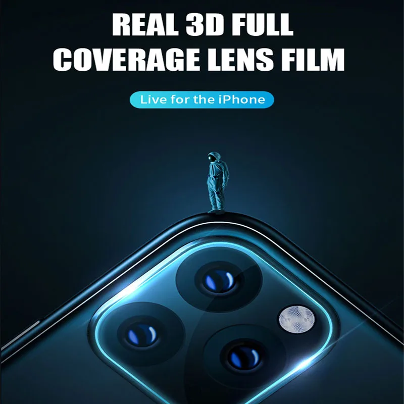 Защитная пленка для объектива камеры iPhone 12 Pro Max Mini 11 металлический чехол с полным