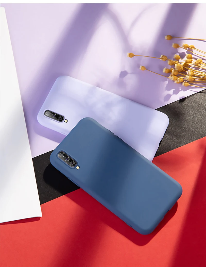 Жидкий силиконовый чехол для samsung Galaxy A10 A20 A30 A50 A40 A70, мягкий силиконовый чехол на заднюю панель для samsung M10 M20 M30