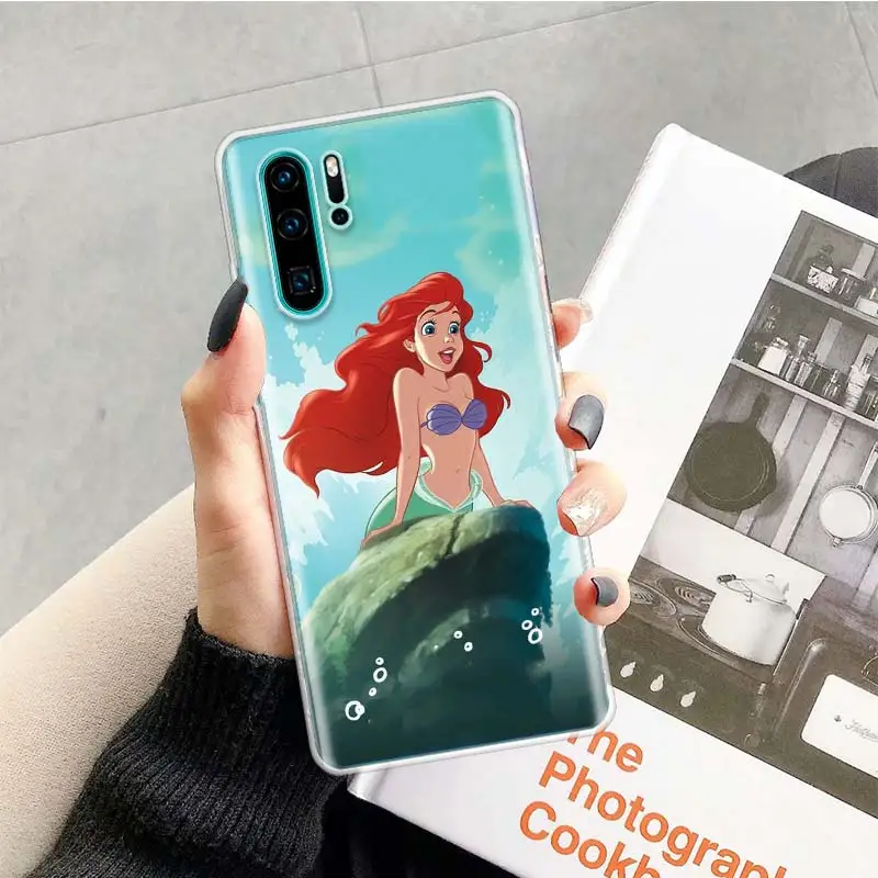 Ариэль маленькая чехол с русалкой для huawei P20 P30 P Smart Z плюс P10 Коврики 30 10 20 Lite рro силиконовый мешок чехол для телефона чехол - Цвет: TR018-1