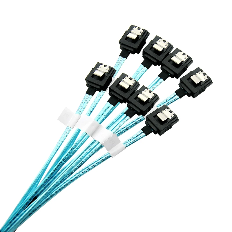 Горячая вилка 7pin высокоскоростной 6 Гбит/с 4 SATA кабель для сервера длиной 60 см |