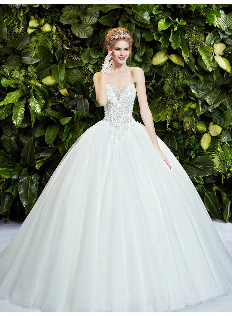 Real Photo bridal Baljurk 2018 Hoge Taille Sexy Vestido De Noiva Tomara Longo Trajes Prinses moeder van de bruid jurken Real Photo bridal Baljurk 2018 Hoge Taille Sexy Vestido De Noiva Tomara Longo Trajes Prinses moeder van de bruid jurken