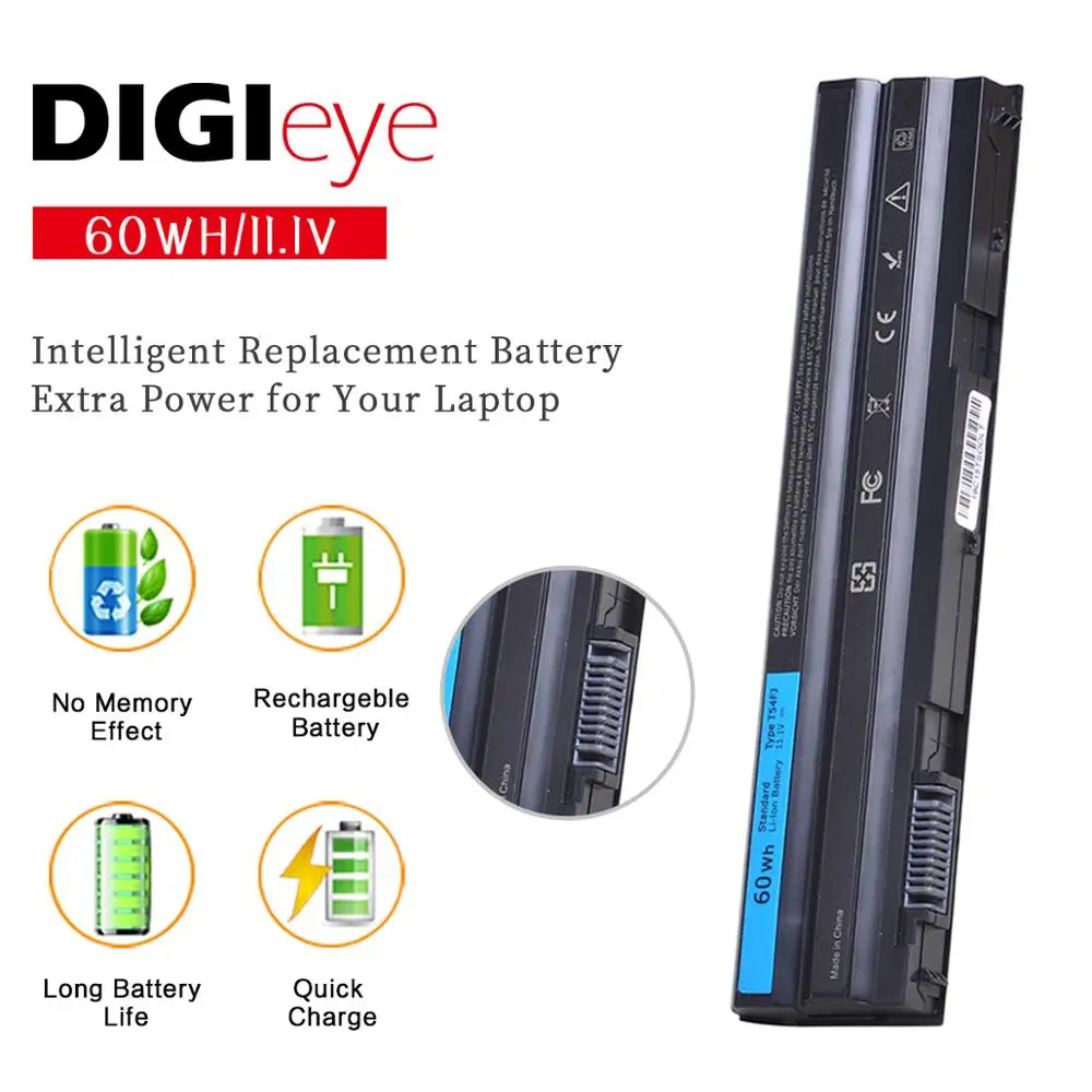 Аккумулятор для ноутбука E6420 T54FJ 11 1 В 5200 мАч Dell Latitude E6520 E5520 E5420 E6430 E6530 NHXVW P8TC7 PRRRF KJ321 |