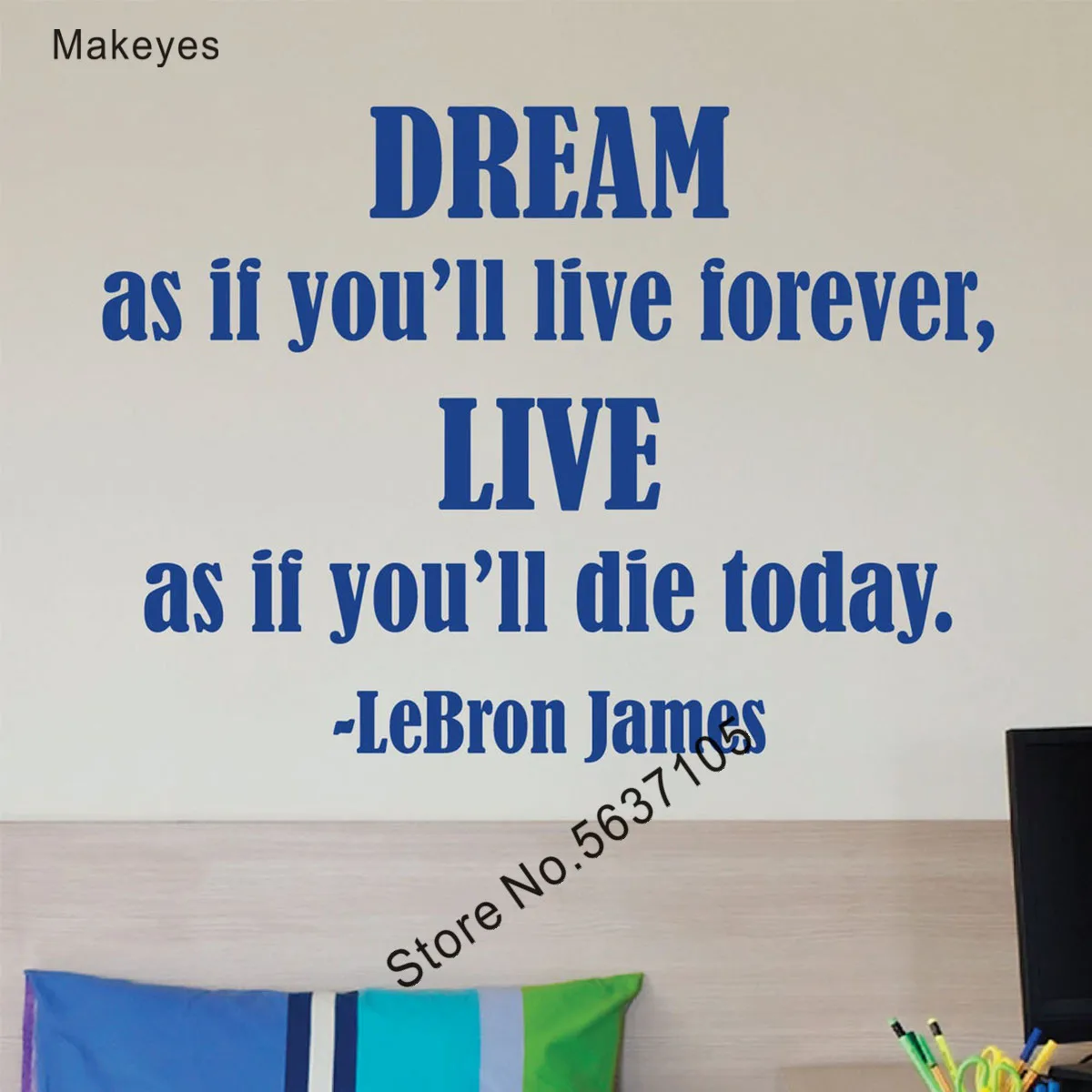 Makeyes Dream As If Live Forever Wallpaper Adesivi Murali Decorazioni Per La Casa Decorazioni Per La Casa Citazioni Design Vinile Decorazioni Murali P