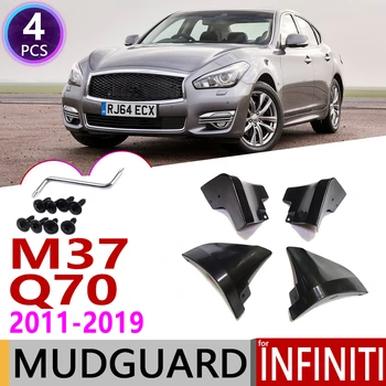 

Car Mudflap for Infiniti M M25 M35h M37 M56 Q70 Q70L Y51 2011~2019 Fender Mud Guard Flap Splash Flaps Mudguards Accessories 2015