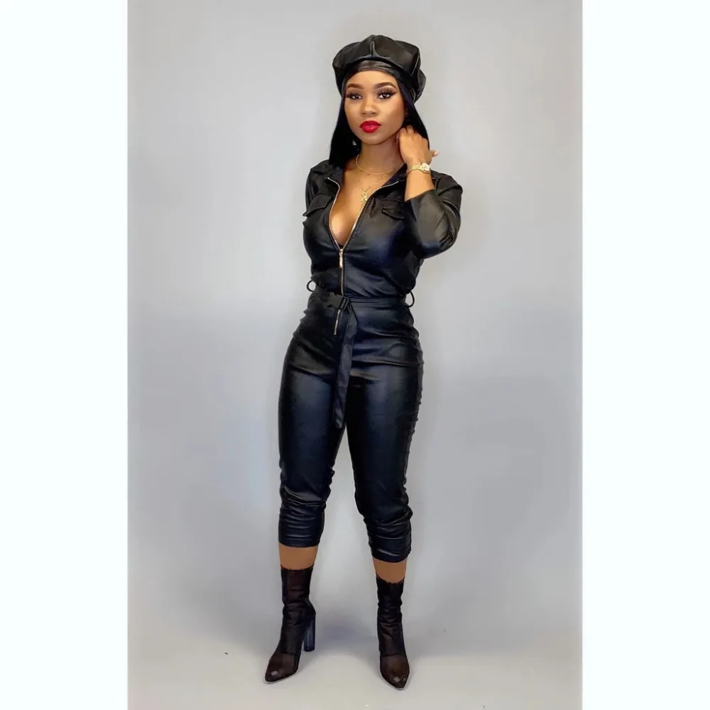 pu jumpsuit