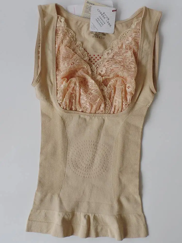 Postpartum Slimming Sleeveless Lace Sculpting Body Bodywear Abdomen Abdominal Milk Plastic Top Vest