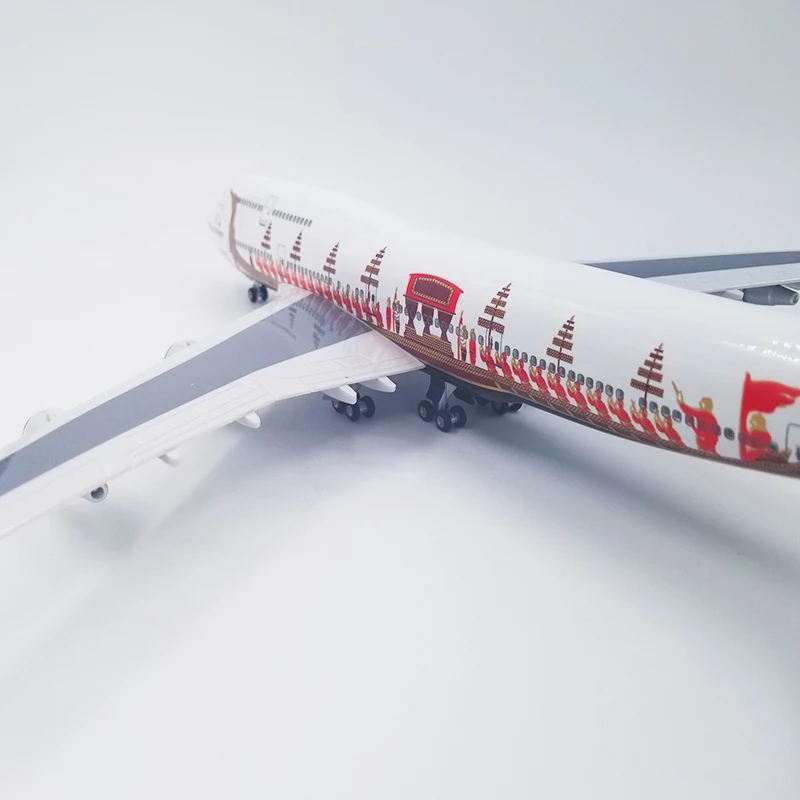 47 см 1/150 масштаб моделирование Таиланд дракон Лодка игрушки Boeing B747 тайская авиакомпания Модель W свет и колесо литья под давлением пластиковый самолет