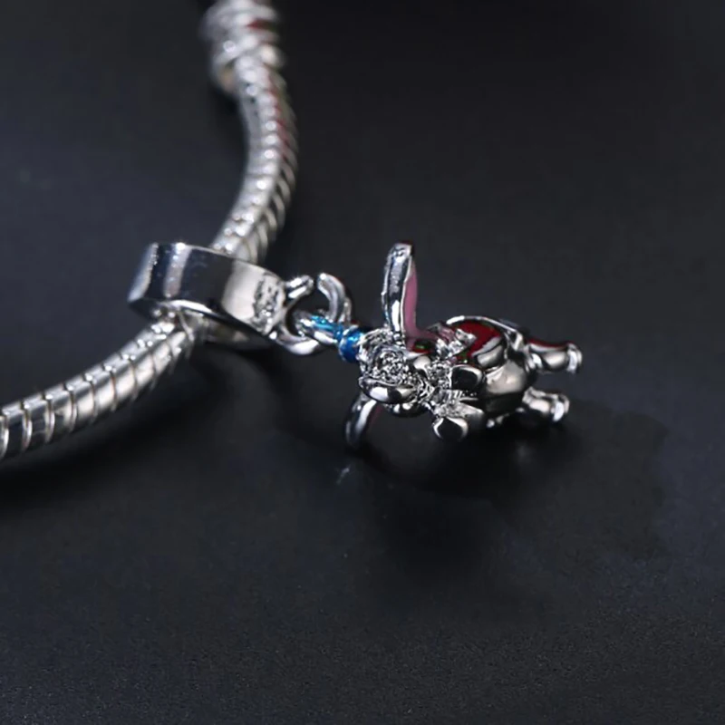 Маленькие свиньи Бусины Fit Pandora Подвески Серебро 925 оригинальный браслет
