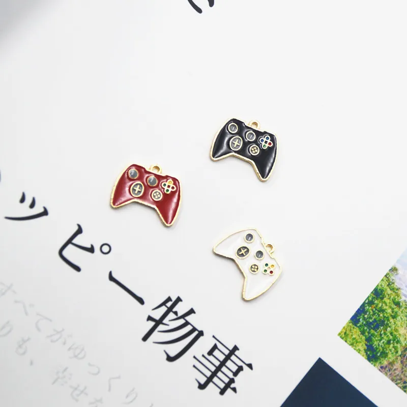 

10pcs/pack Drop Oil Game Machine Holder Charms Pendants Kids Game Enamel Charms Earring DIY Fashion Jewelry Accessories YZ769