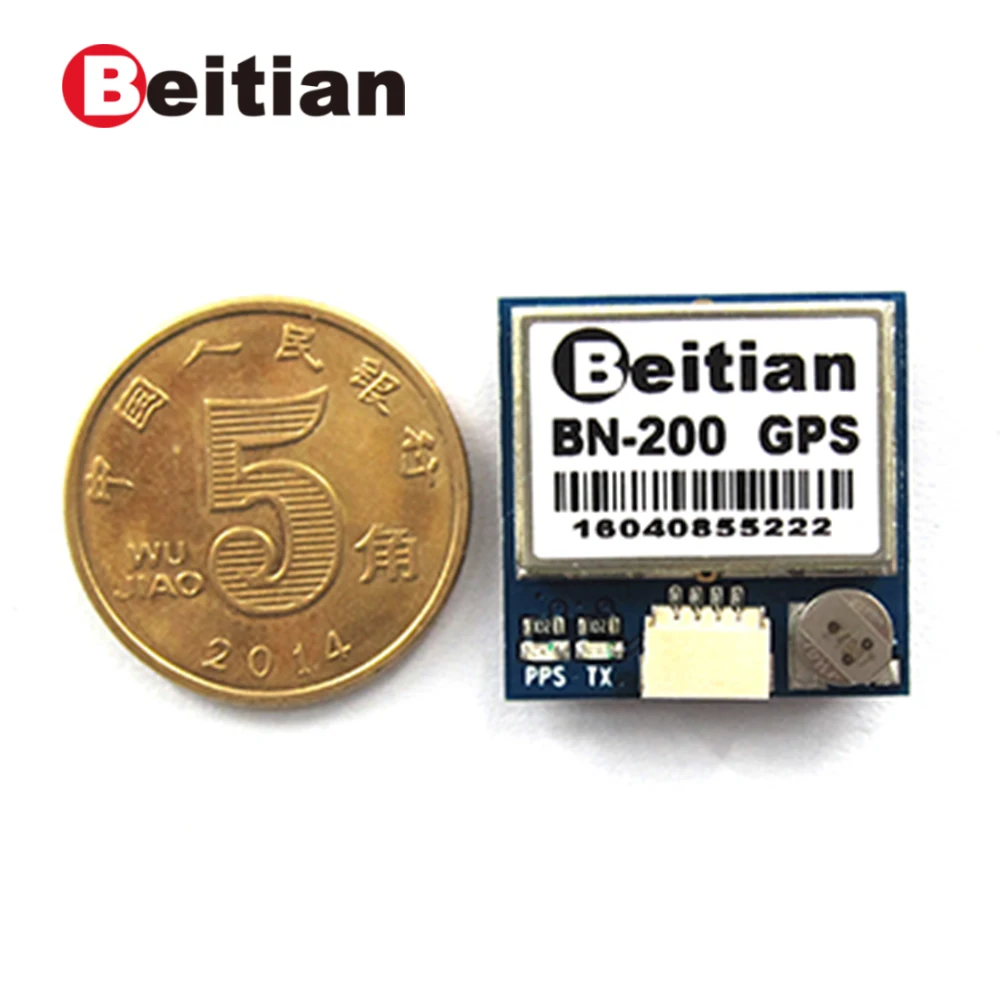 BEITIAN GPS модуль с микросхемой небольшого размера GLONASS двойной GNSS 4M вспышкой 20 мм * 6