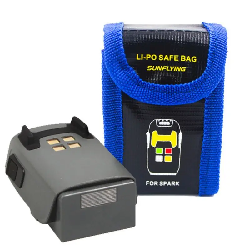 

Explosion-proof Safe lithium Battery Case Storage Bag Fireproof Protective Box Heat Resistance Radiation Pocket For DJI SPARK D