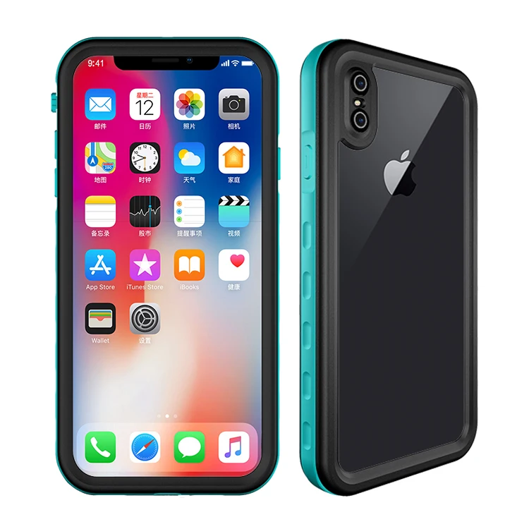 Grass Blue Водонепроницаемый чехол для iPhone 11 X XS Max противоударный чехол для плавания и дайвинга для iPhone 7 8 открытый подводный водонепроницаемый чехол для телефона - Цвет: Grass Blue