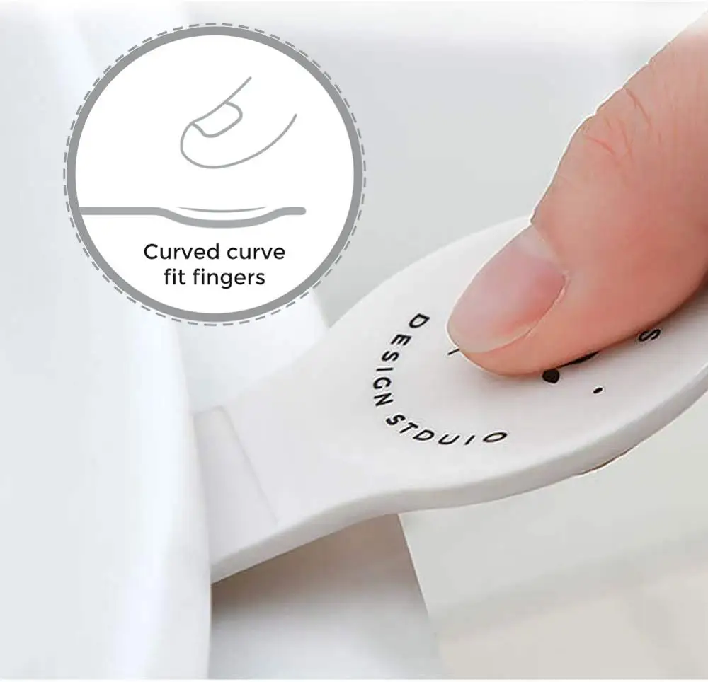 Portable Sticky Toilet Seat Cover Lifter Sanitary Closestool Seat Cover Lift Handle for Travel Home Bathroom Avoid Touching