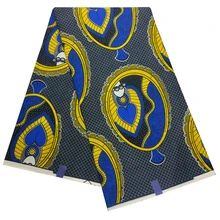 New Fashion Design High Quality Real Dutch Wax African Dashiki Wax Fabric for Women Party Dresses