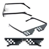 Очки Thug Life Deal With It пиксельные женские мужские черные мозаичные солнцезащитные очки детские игрушки ► Фото 3/6