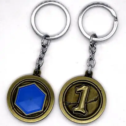 Bronze Hearthstone брелок с логотипом, брелок для ключей Heros of Warcraft, брелок для автомобиля chaviro Llaverom, брелок для ключей для онлайн-игр Hearthstone, подарочный пакет - Цвет: Bronze