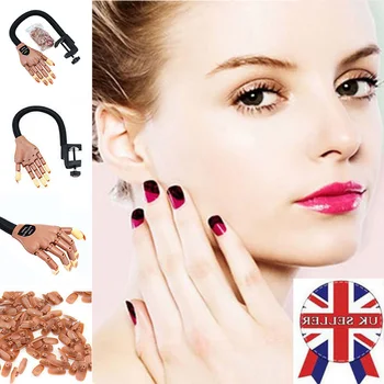 

Nail Art Hands Tool Adjustable Nail Art Model Hands Professional Practice DIY Hand Nail Tips Manicure Tool For Painting kit