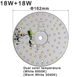 Enhanced LED Bulb Lamp with Integrated Smart IC - No Driver Needed, Natural White Light, Available in 3W, 6W, 12W, 18W - AC220V (18W Changeable)