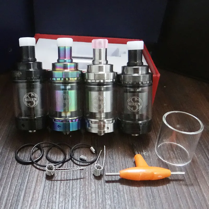 Атомайзер Siren V2 GTA MTL RTA обслуживаемый бак RDTA 22 мм 24 диаметр 2 мл 4 5 регулировка