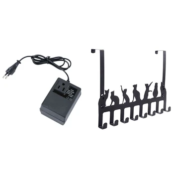 

200W Voltage Converter Transformer 220V to 110V Step Down Travel Eu Plug Adapter with over Door Hook