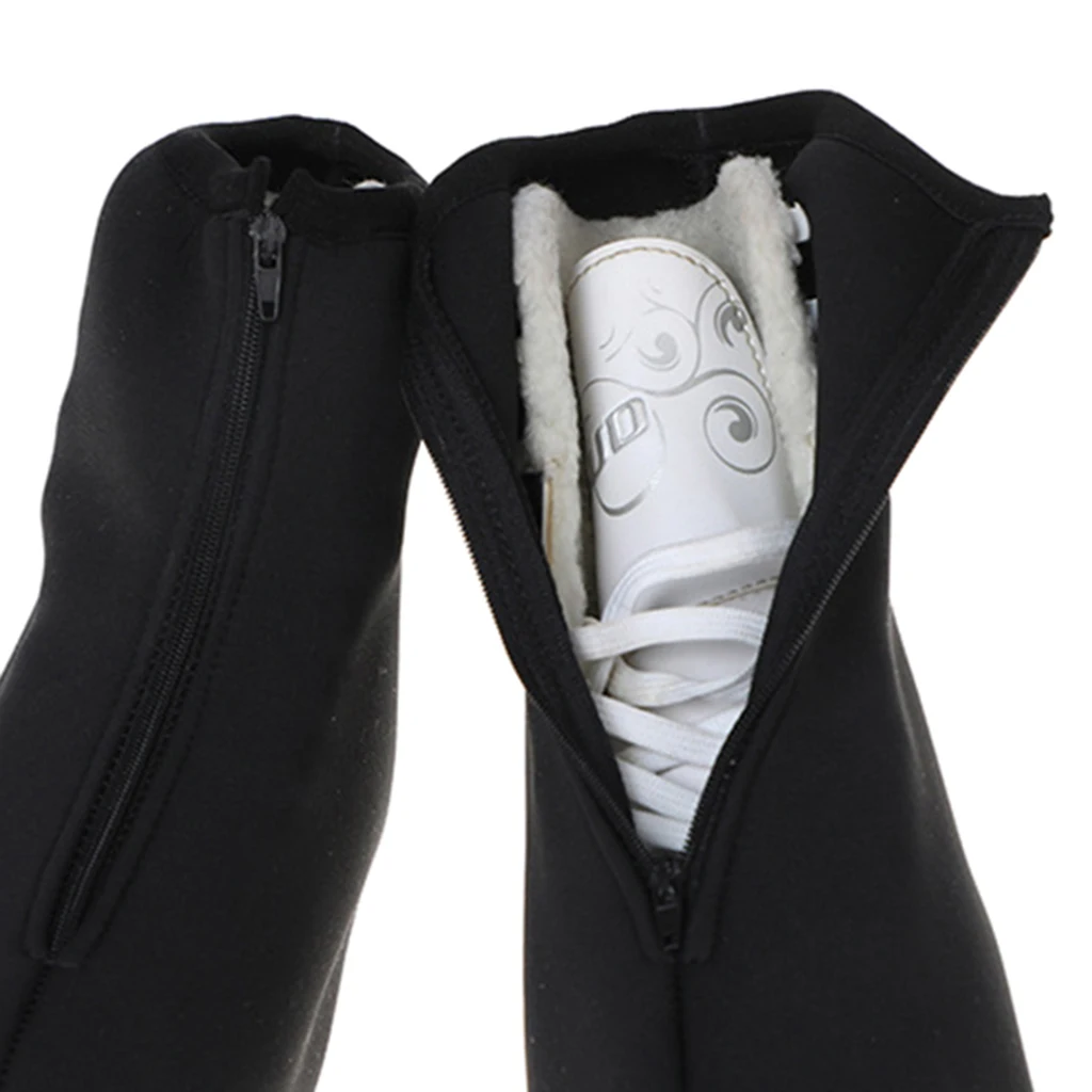 3MM Black Neoprene Figure Ice Roller Skates Boot Covers Protector Overshoes Skating Boots Cover for Kids Adult 