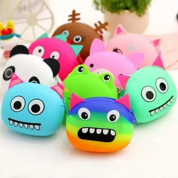 

Kawaii Fashion Cartoon Coin Purse Silicone Mini Coin Bag Change Wallet Purse Small Women Key Wallet coin Wallet Children Kids