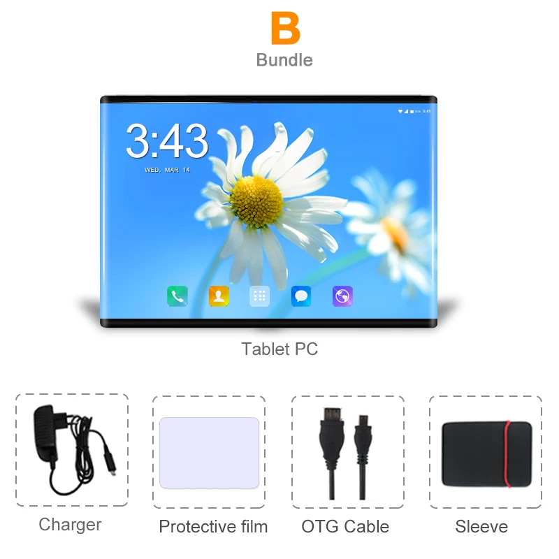 Комплект 2 DHL бесплатно 10 дюймов 2.5D стекло планшетный ПК Android 8,1 Octa Core 4G LTE 6 Гб ram 64 Гб rom 1280*800 ips A-GPS планшеты 10 10,1+ подарки - Комплект: Комплект 2