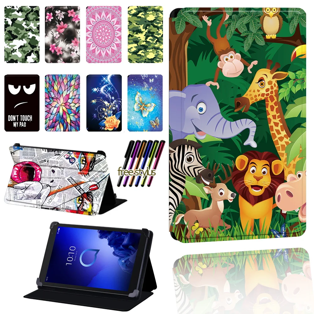 Tablet Case for Alcatel 1T 7 10/3T 8 10/A3 10 Tablet Foldable Scratch