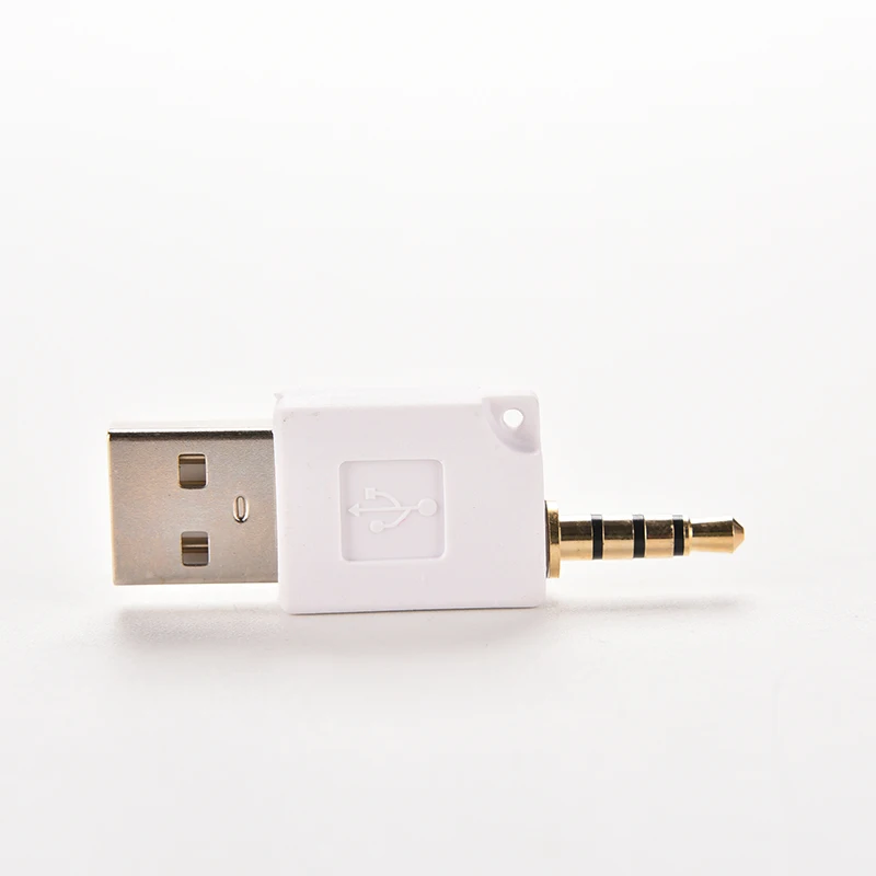Новинка 1 шт. новый белый стерео переходник со штекером 3 5 мм на штекер USB 2 0 для Apple
