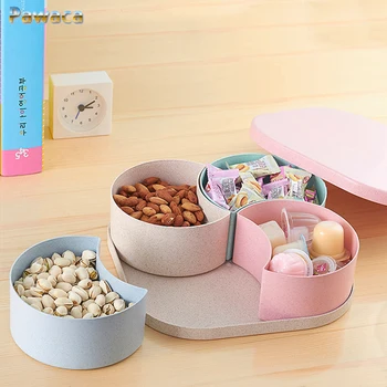 

Home Snacks Box Organizer Storage Box Sub-grid Candies Dishes Can Storage Candy Nut Dried Fruit Apply To Living Room Party
